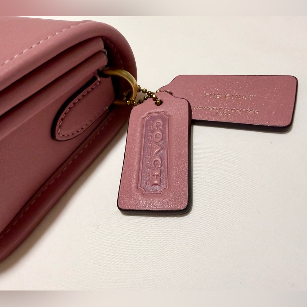 Coach NWT Dinky Shoulder Bag In True Pink CW641 - Picture 3 of 16